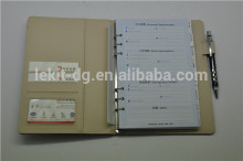 pu leather 6 ring organiser a5, a5 diary organiser