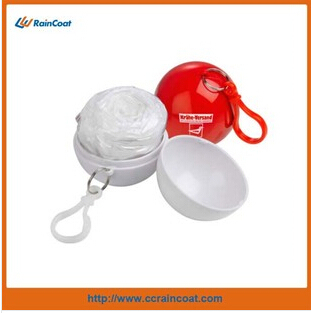 Light plastic disposable ball raincoat for adult