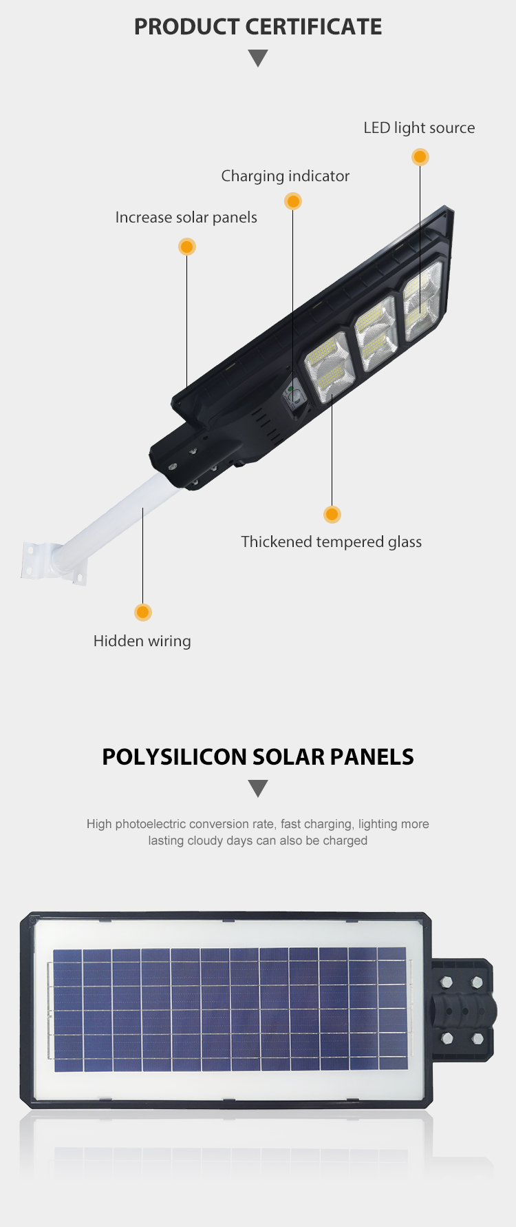 Waterproof Ip65 Outdoor ABS 30w 60w 90w 120w All In One Integrated Solar Led Street Light