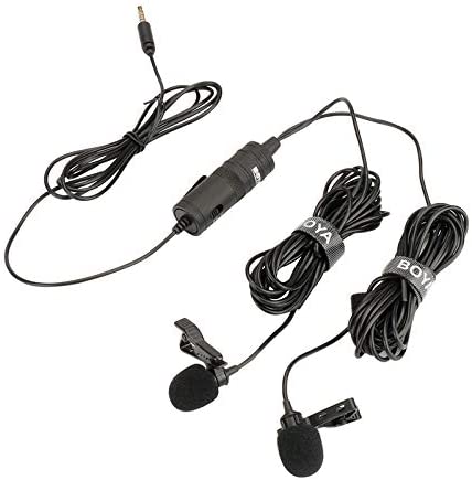 Hot selling BOYA BY-M1DM Dual Omni-directional Lavalier Mic