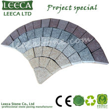 garden decorative path flamed granite paving stone