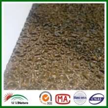 GE polycarbonate solid sheet for roofing UV blocking pc embossed sheet