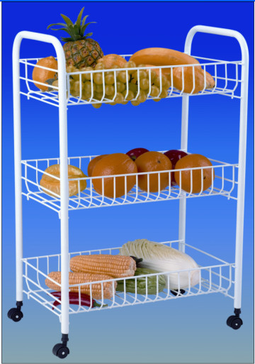 3-Tier Basket Rolling Cart