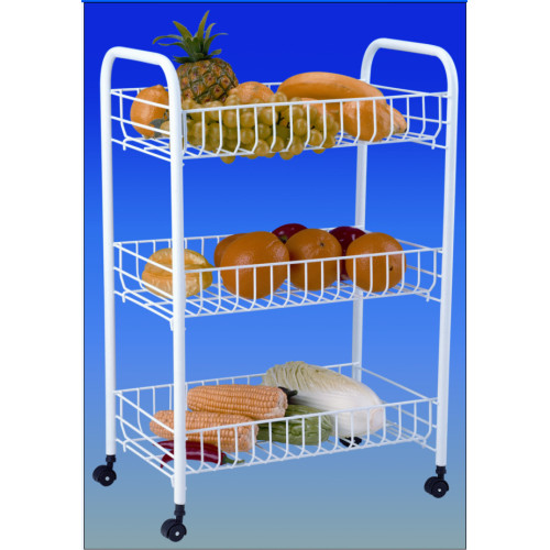 3-Tier Basket Rolling Cart