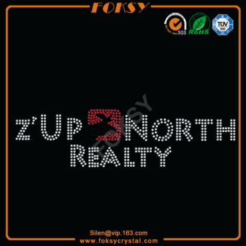 Z'Up North Realty rhinestone patches