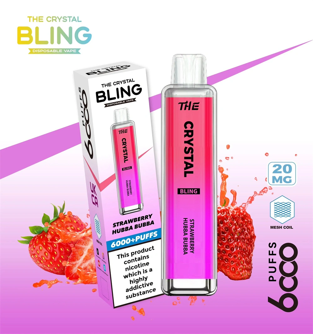 ETH Crystal Bling 6000 Puffs Vape France Wholesale ჩინეთის მწარმოებელი