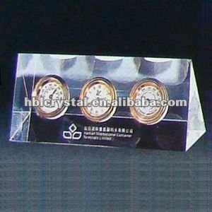 Crystal Pyramid Clock