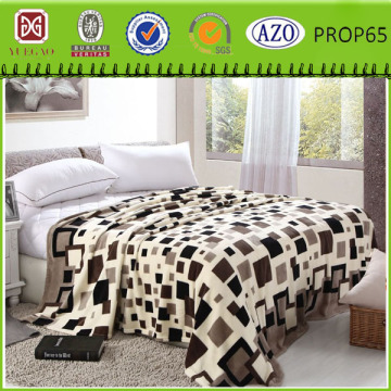 home textile cow print flannel blanket