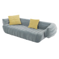 Baxter Tactile Fabric Three Seater Sofa