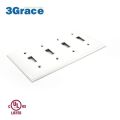 OEM Popular Wake Wall 4 Gang Decorator Wallplate