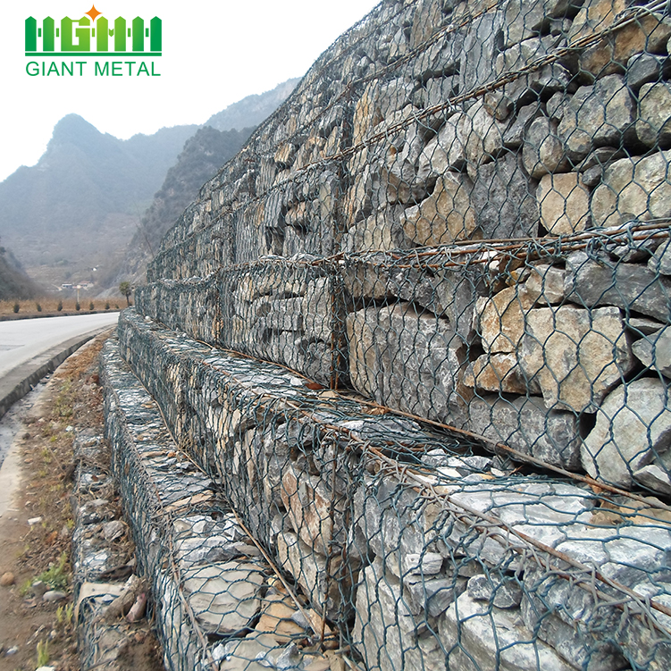 galvanized welded gabion box wall