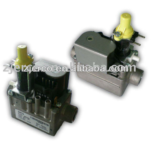 Flow control gas valve in gas boiler
