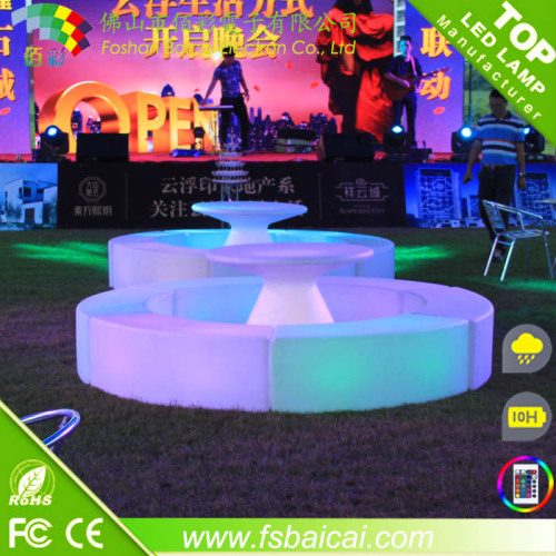 PE plastic Waterproof led illuminate who, Nightclub led bar furniture