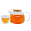 Thick glass teapot high temperature resistant stainless steel filter tea infuser household kettle