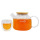 Thick glass teapot high temperature resistant stainless steel filter tea infuser household kettle