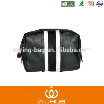 2014 men embossing leather cosmetic bag