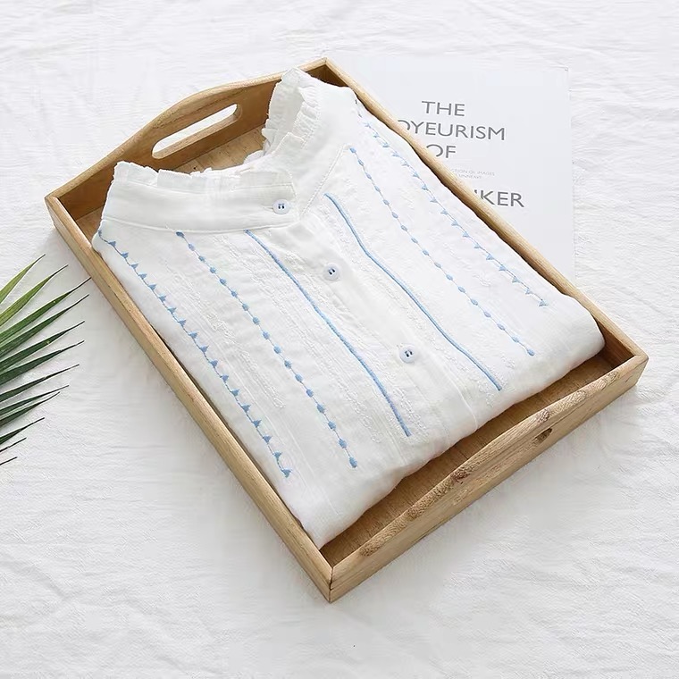 Hot sale production pure cotton jacquard  100% cotton fabric roll for garment