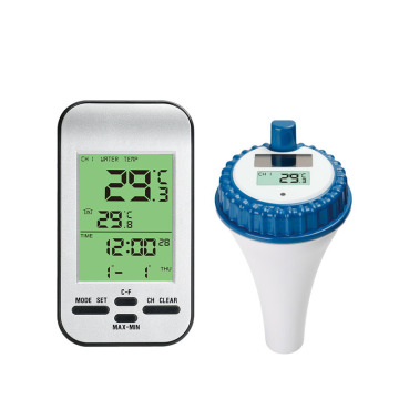 zonne-energie digitale zwembad drijvende thermometer