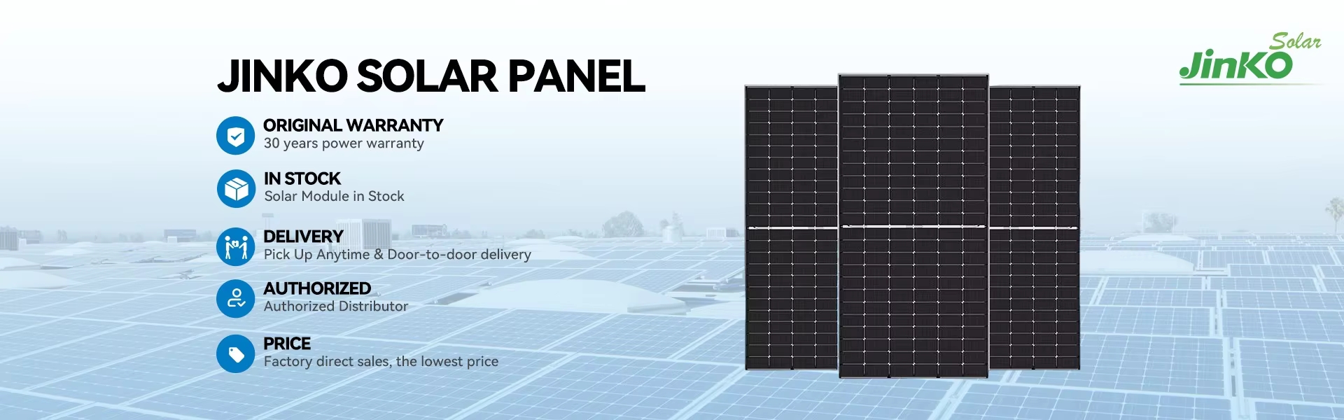 Jinko Solar Panel System: 500w Bifacial N-type Double Glass Panel For ...