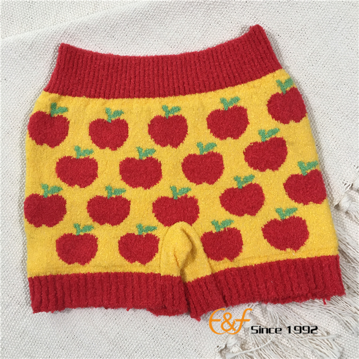 red apple pattern underwear haramaki pants