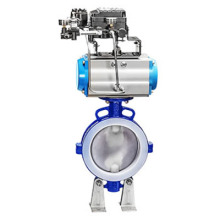 Stainless Steel Clamp Butterfly Valve with Fluorine Liner