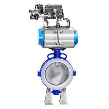Stainless Steel Clamp Butterfly Valve with Fluorine Liner