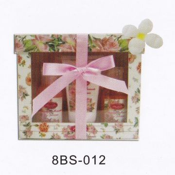 Spring Theme Natural Bath Body Gift Sets With 50ml Bubble Bath #8bs-012