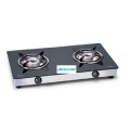 LPG Gas Glass Stove 2 Alloy Burners