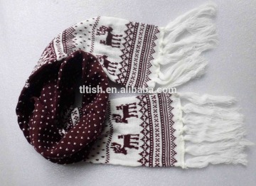 native product Fashion Embroidery Knitted Scarf