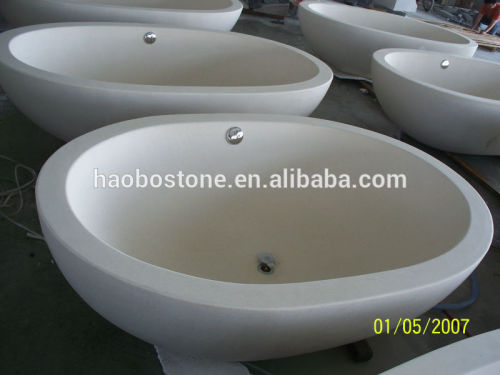 Natural White Sandstone Bathtub Sale