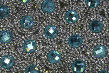 Hot fix adhesive glass rhinestone trimming