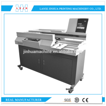 HL-60R automatic perfect binder A4 size with creasing function, book binder ,glue binding machine