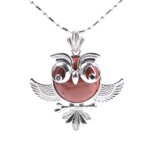 Women's Lucky Owl of Night Pendant Necklace and The Night Guardians Long Sweater Chain Owl Pendant Necklace Lovely Animal Pendan