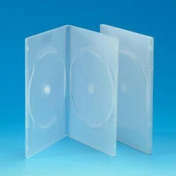 Slim Clear DVD Box for Double Disks, 9mm Thickness