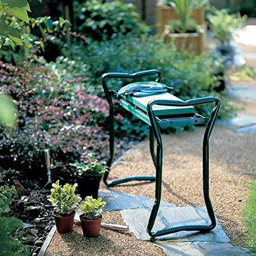 EASTOMMY Garden Kneeler Seat With Tool Bag Pouch EVA Foam Pad