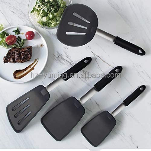 Kitchen Spatula Utensils Extra Large Cooking Utensils 4 Pieces Cooking Spatulas Set