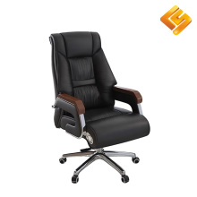 Leather Executive Chair with Gliding Seat Mechanism