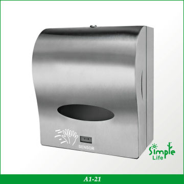 automatic stainless steel jumbo roll hand towel dispenser
