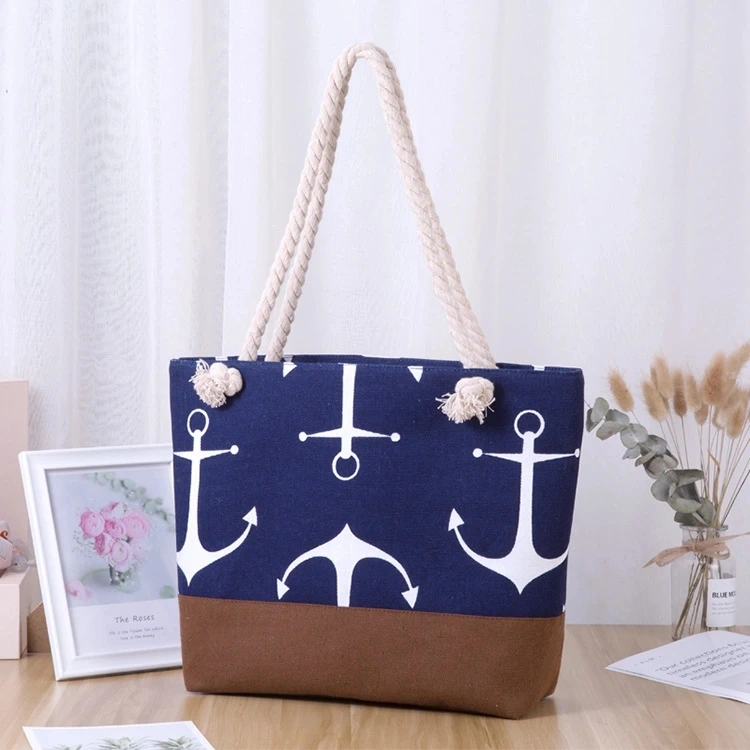 Lady Solid Color Large Capacity Bag Casual Luxury Handbags Women Bags Designer Beach Bag