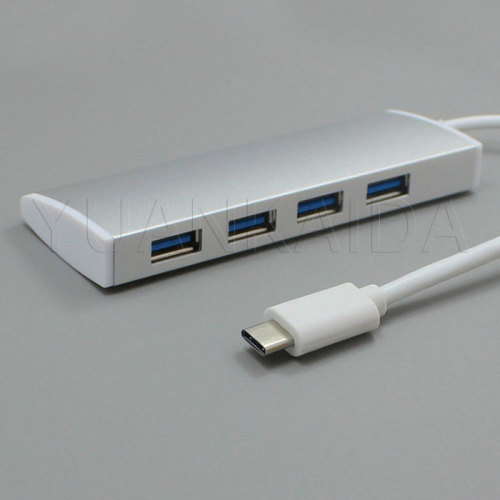 Velocidad de la cena tipo-c 4 puertos usb 3.0 hub