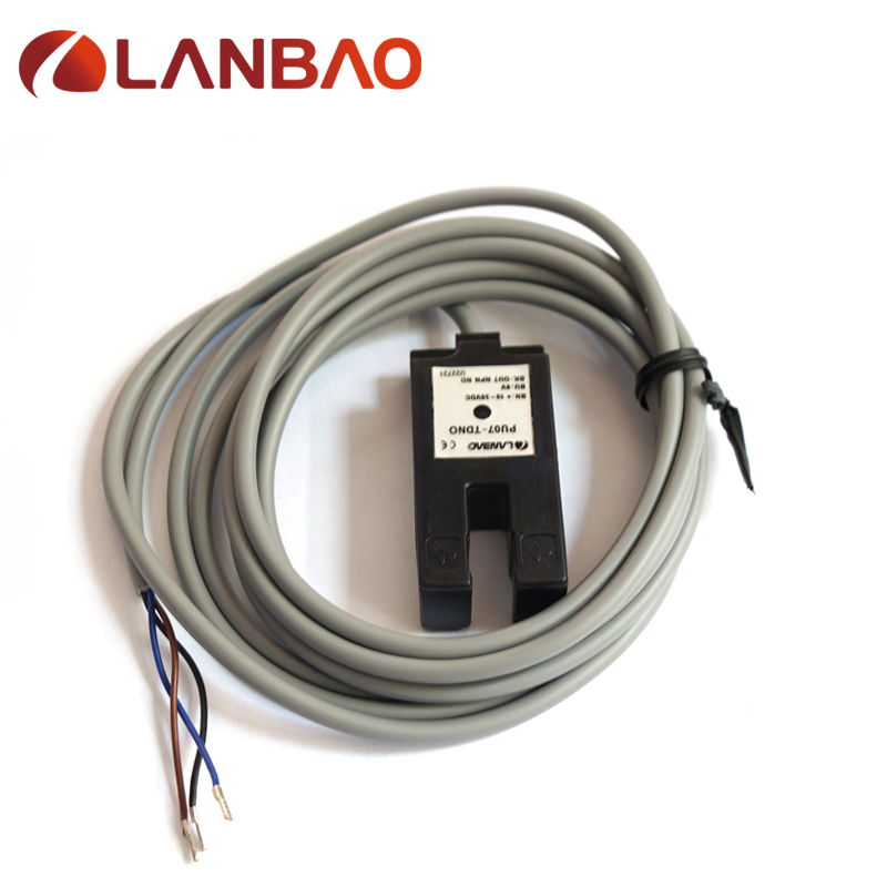 LANBAO U-type through beam reflection photoelectric DC 10-30V npn pnp proximity sensor