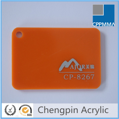 orange color low price of pmma sheet