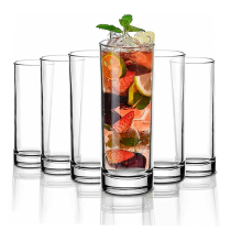 Hot Sell Plastic Collins Long Drink Cups | Gin Cocktail Glasses | Cylindrical Highball Glass