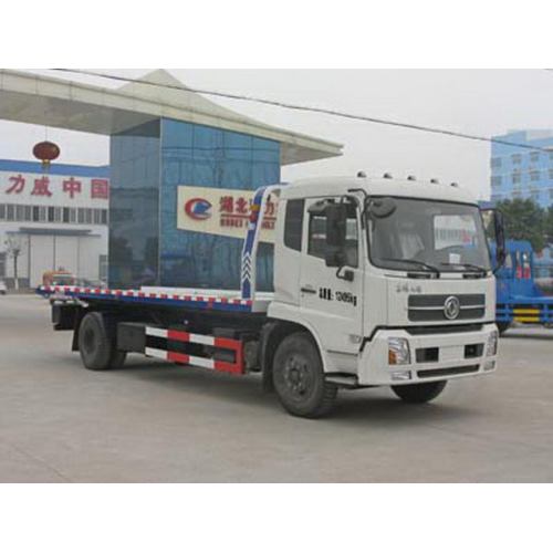 Dongfeng เทียนจิน Flat-bed รถกู้คืนถนน