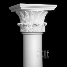 Outdoor Garden Ornament antique marble column capital
