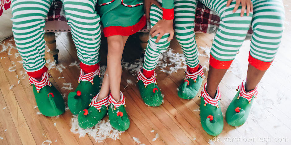 Glædelig Jul Print Familie Isbjørn Jul Pyjamas