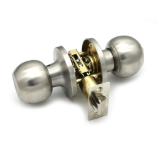 Zinc Alloy Antique Brass Keyed Entry Knob Lock Set for Bedroom Doors