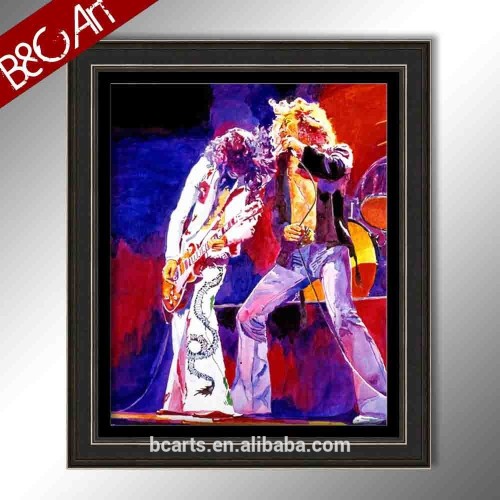 wholesale crazy colorful rock music rock band figure art painting