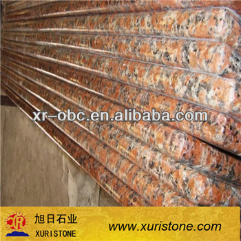 maple red granite stone red floor stairs steps