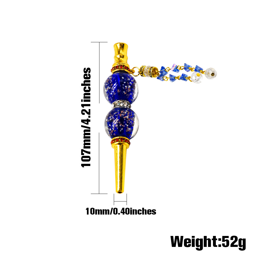 107MM cigarette holder joint holder glowing in dark rhinestone decoration Hookah mouthpiece Hookah accessories